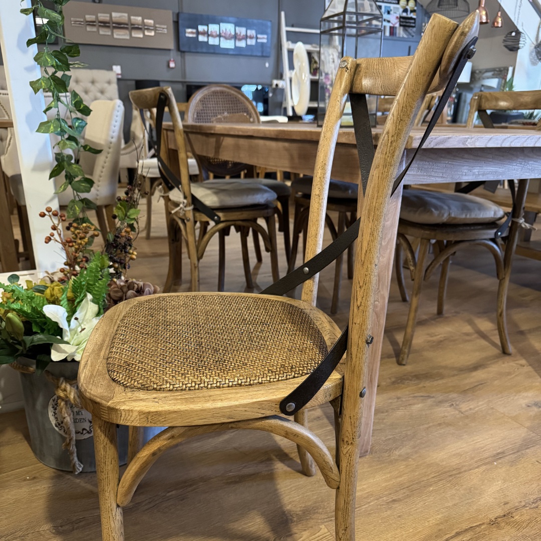 Cross Back Oak Dining Chair image 7